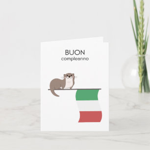 Italiaanse verjaardagskaart – Buon compleanno Kaart