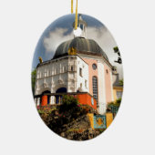 ITALIAANSE VILLAGE WALES KERAMISCH ORNAMENT (Achterkant)