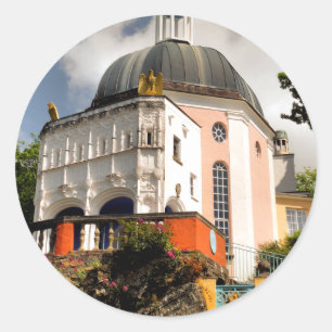 ITALIAANSE VILLAGE WALES RONDE STICKER