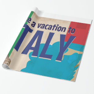 Italiaanse vintage-reisposter cadeaupapier