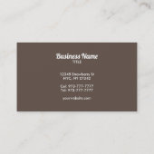 Italiaanse visitekaartjes (Achterkant)