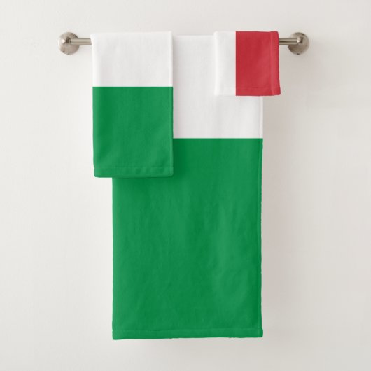 Italiaanse vlag bad handdoek (Insitu)