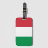 Italiaanse vlag bagagelabel (Voorkant (verticaal))