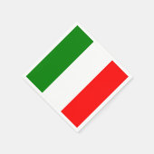 Italiaanse vlag Bandiera d'Italia Napkin Servetten (Hoek)