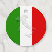 Italiaanse vlag bedankjes labels (Voorkant)