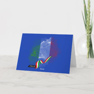 Italiaanse vlag bedankkaart