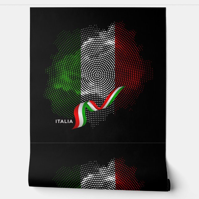 Italiaanse vlag behang (Afrollen)
