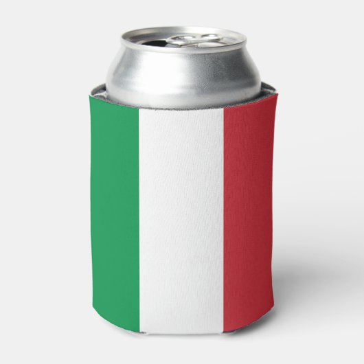 Italiaanse vlag blikjeskoeler (Blikje Voorkant)