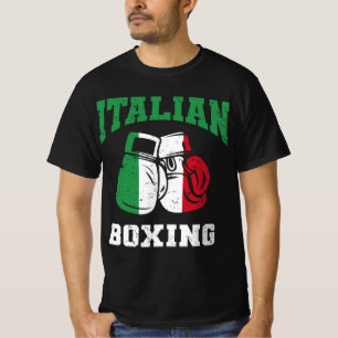 Italiaanse vlag bokhandschoenen t-shirt