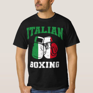 Italiaanse vlag bokhandschoenen t-shirt