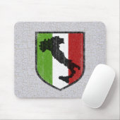 -Italiaanse vlag - Boot Mousepad Muismat (Met muis)