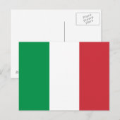 Italiaanse vlag briefkaart (Voorkant / Achterkant)