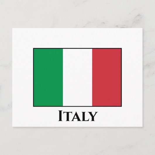 Italiaanse vlag briefkaart (Voorkant)