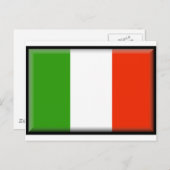 Italiaanse vlag briefkaart (Voorkant / Achterkant)