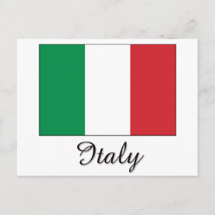 Italiaanse vlag briefkaart
