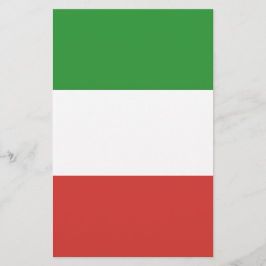 Italiaanse vlag briefpapier (Voorkant)