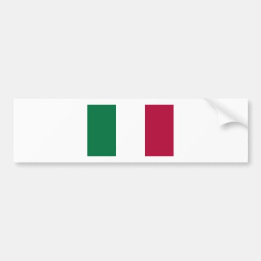 Italiaanse vlag bumpersticker (Voorkant)
