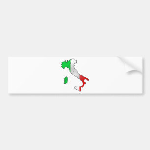 Italiaanse vlag bumpersticker