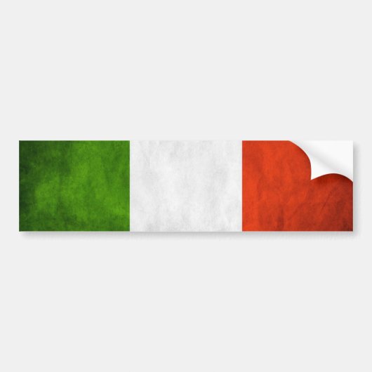 Italiaanse vlag Bumpersticker (Voorkant)
