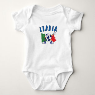 Italiaanse vlag Dabbing Voetbal Romper