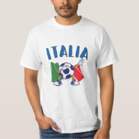 Italiaanse vlag Dabbing Voetbal