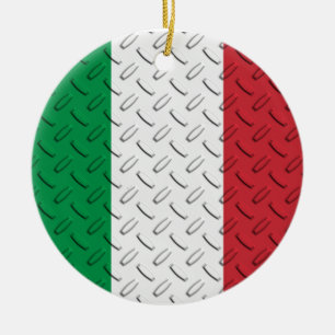Italiaanse vlag Diamond Bord Ornament