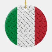 Italiaanse vlag Diamond Bord Ornament (Achterkant)