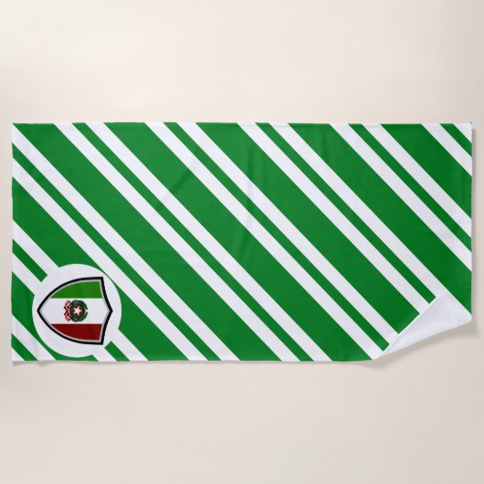 Italiaanse vlag-embleem badhanddoek (Voorkant)