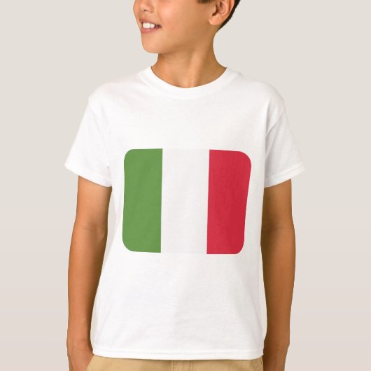 Italiaanse vlag - emoji Twitter T-shirt (Voorkant)