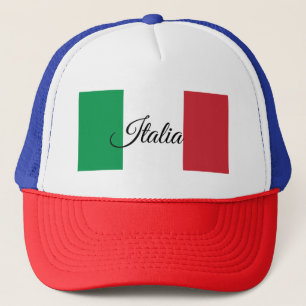 Italiaanse vlag en Italië - mode, sport/sportfan Trucker Pet