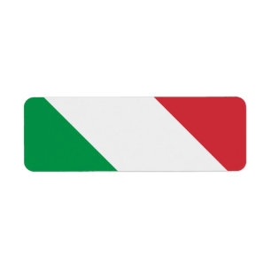 Italiaanse vlag etiket