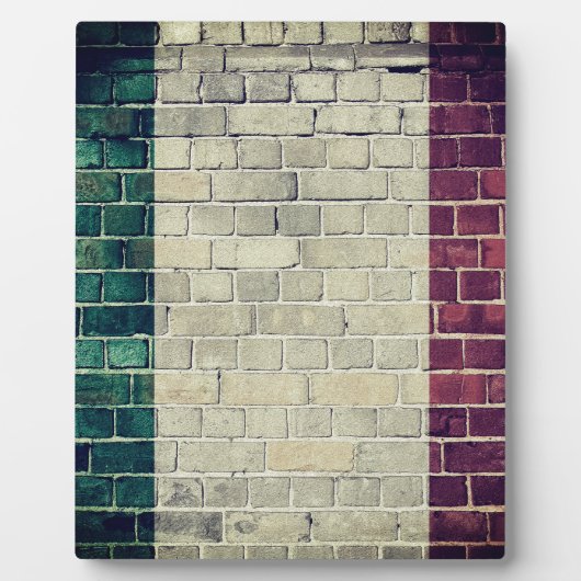 Italiaanse vlag Fotoplaat (Voorkant)