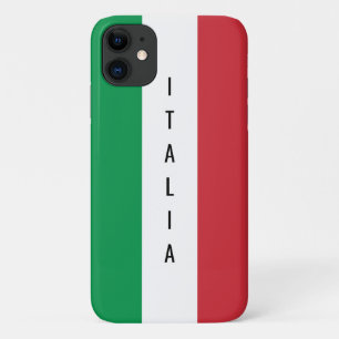 Italiaanse vlag gepersonaliseerde Italiaanse naam iPhone 11 Hoesje
