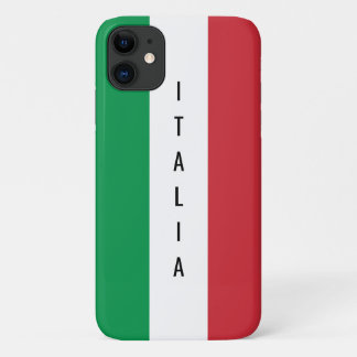 Italiaanse vlag gepersonaliseerde Italiaanse naam iPhone 11 Hoesje