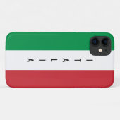 Italiaanse vlag gepersonaliseerde Italiaanse naam Case-Mate iPhone Case (Achterkant (horizontaal))