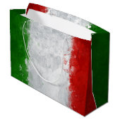 Italiaanse vlag Gift Bag Large Cadeauzakje (Achterkant Gekanteld)