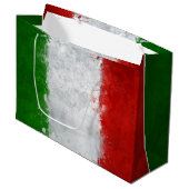 Italiaanse vlag Gift Bag Large Cadeauzakje (Voorkant Gekanteld)