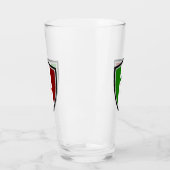 Italiaanse vlag glas (Links)