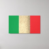 Italiaanse vlag Gold Canvas Afdruk (Voorkant)