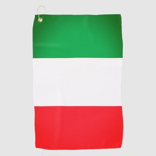 Italiaanse vlag Golf Towel Golfhanddoek (Voorkant)