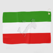 Italiaanse vlag golfhanddoek (Horizontaal)