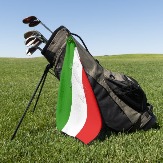 Italiaanse vlag golfhanddoek (Groen)