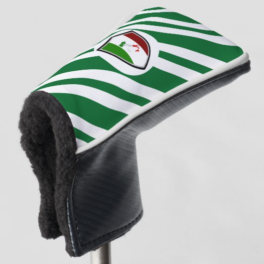 Italiaanse vlag golfheadcover (3/4 voorkant)