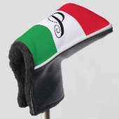 Italiaanse vlag golfheadcover (3/4 voorkant)