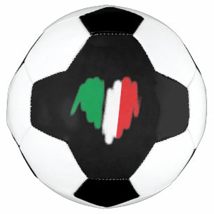 Italiaanse vlag Graffiti Heart Graphic Voetbal
