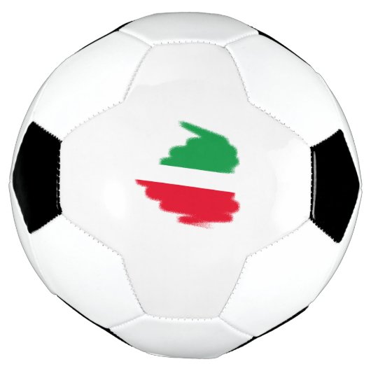 Italiaanse vlag Graffiti Heart Graphic Voetbal (Gedraaid)