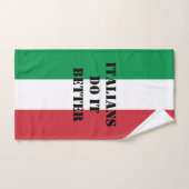 Italiaanse vlag grappige handdoek op maat (Handdoek)