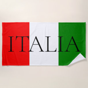 Italiaanse Vlag Grote ITALIA Strandhanddoek Strandlaken