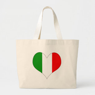 Italiaanse vlag grote tote bag