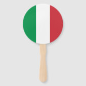 Italiaanse vlag handwaaier (Achterkant)